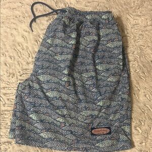 Mens Vineyard Vines Fish Print Shorts